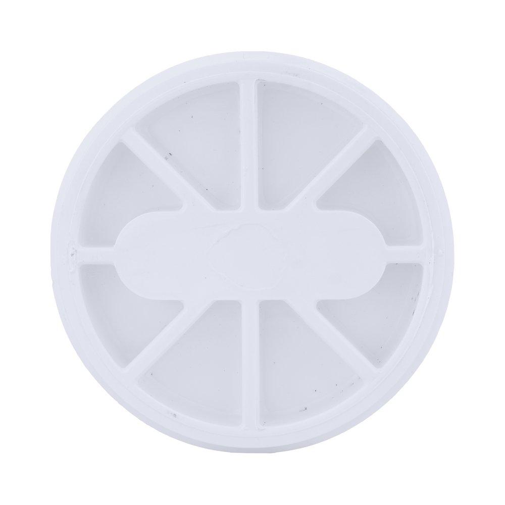 White PVC DWV Flush Cleanout Plug 
