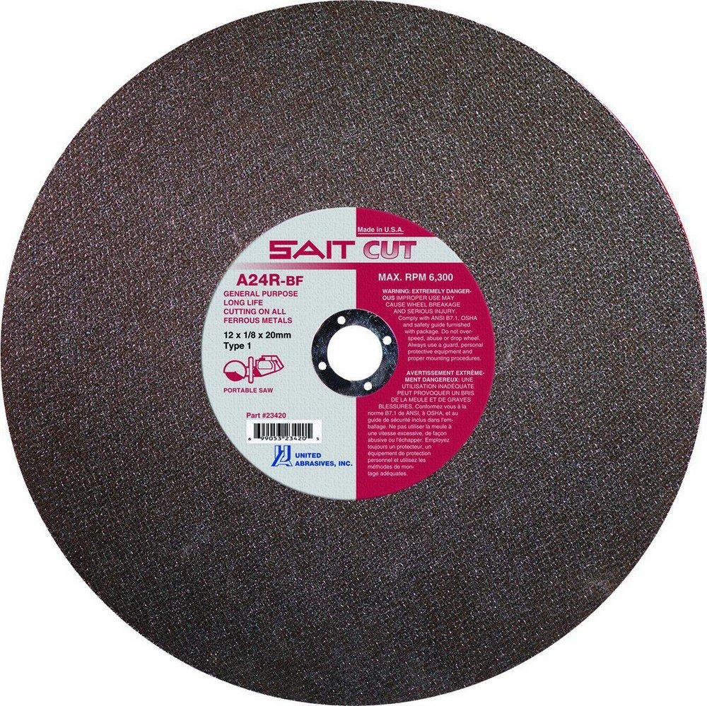 United Abrasives 1/8 x 1 in. A24R Type 1 Cut-Off Wheel 