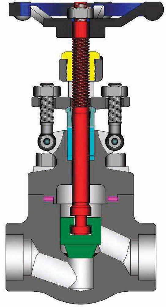 William Powell Co Forged Steel Socket Weld Rising Globe Valve 