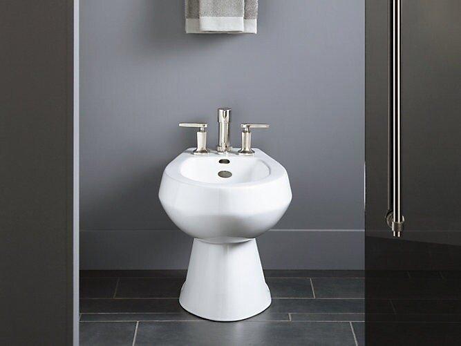 KOHLER White Vertical Spray Bidet 