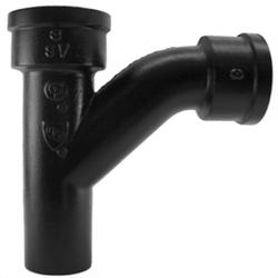4 x 4 x 2 in. Spigot x Hub Extra Heavy Long T-Wye Cast Iron Combination