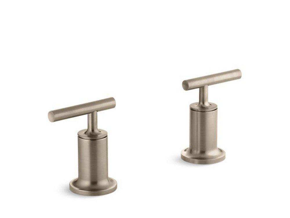 KOHLER Vibrant&reg; Brushed Bronze Two Handle Bath Valve Trim 