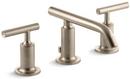 Two Handle Widespread Bathroom Sink Faucet in Vibrant® Brushed Bronze