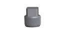 1/4 in. 6000# A105 Threaded Round Plug Forged Steel Domestic