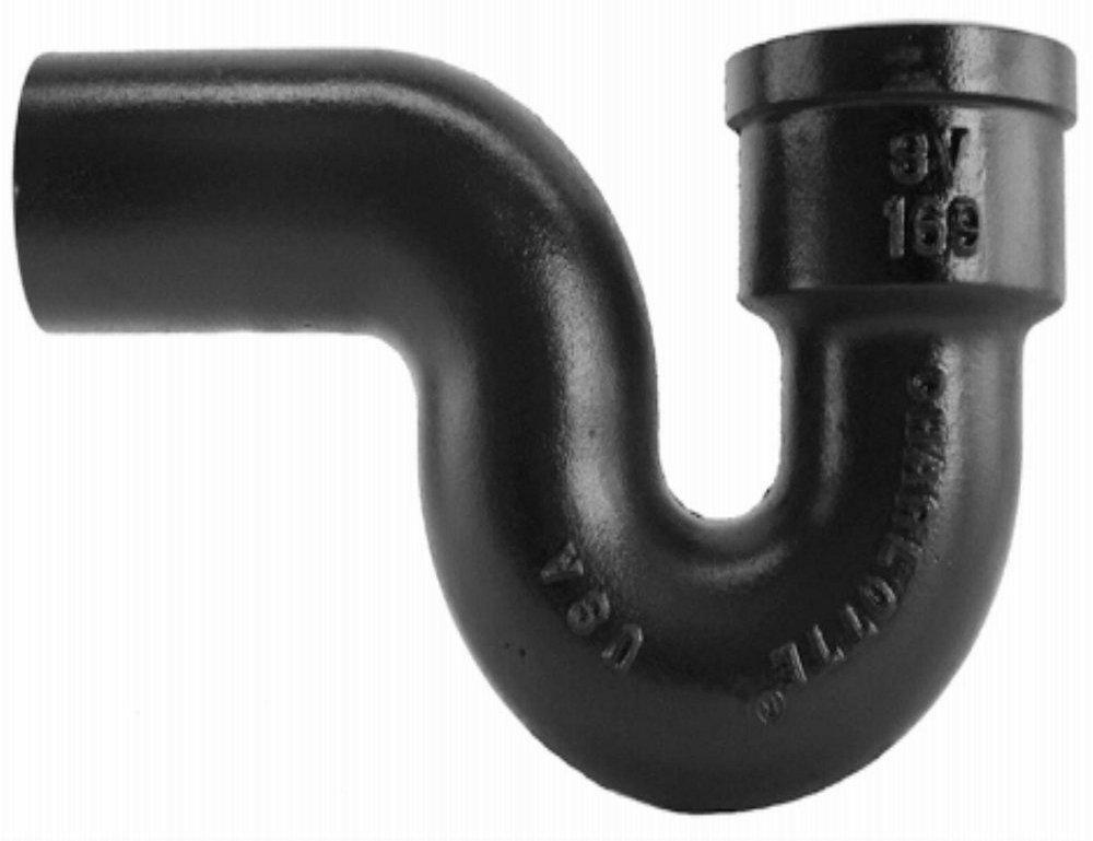 Black Spigot Service Cast Iron P-Trap 