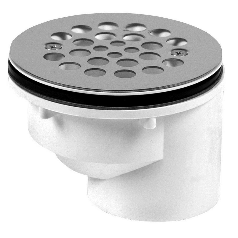 Oatey&reg; Stainless Steel Off-Set Shower Drain with Strainer 