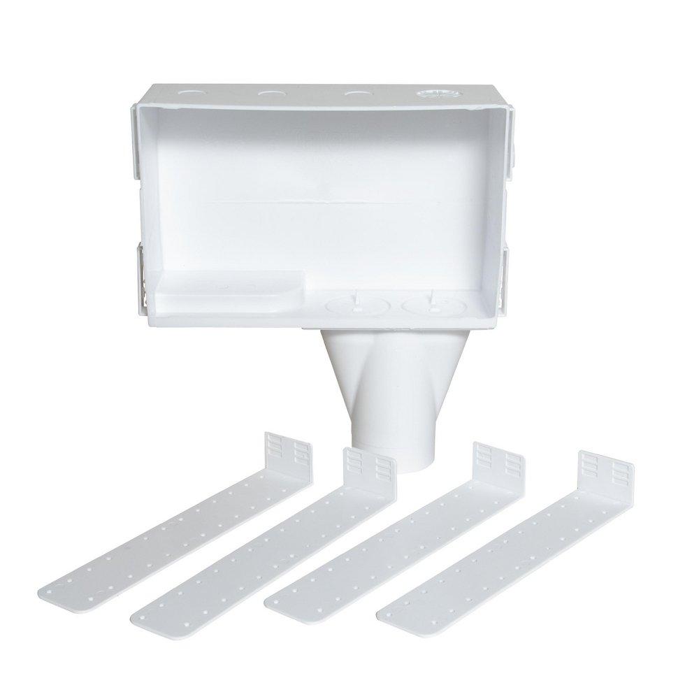 Oatey&reg; White Plain Box with Contractor Pack 