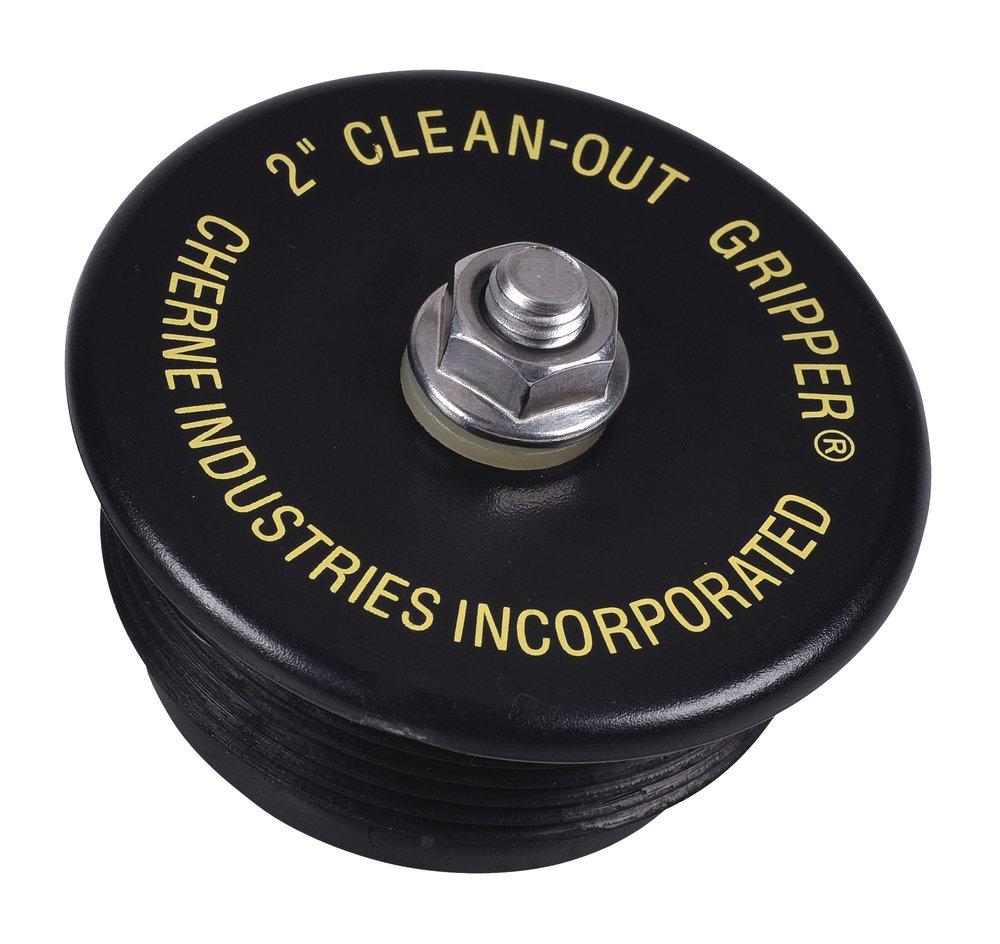 Cherne Black 2 in. Mechanical Gripper Plug Cleanout 