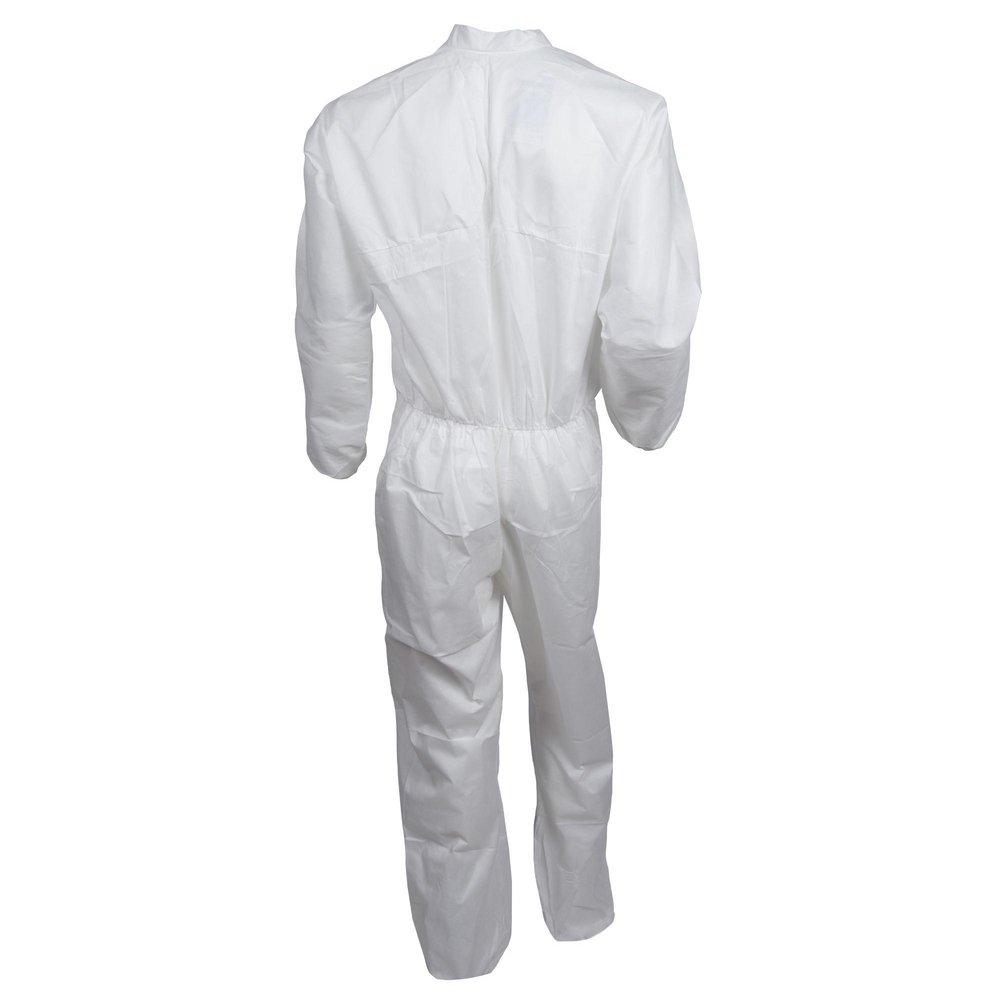 KleenGuard™ White Microporous Film Laminate Coverall in White 