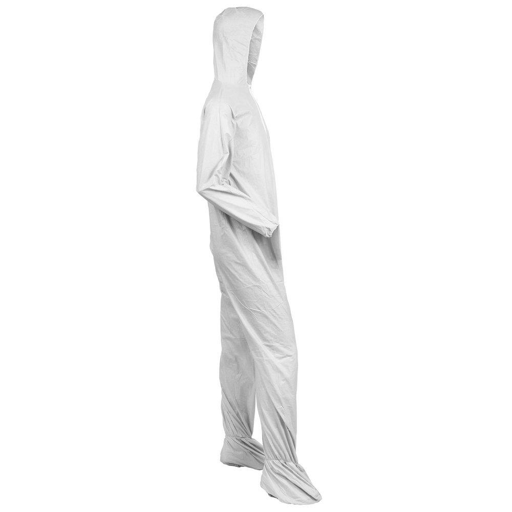 KleenGuard™ White Mircoporous Coveralls with Elastic Wrists, Ankles, Hood and Boots 