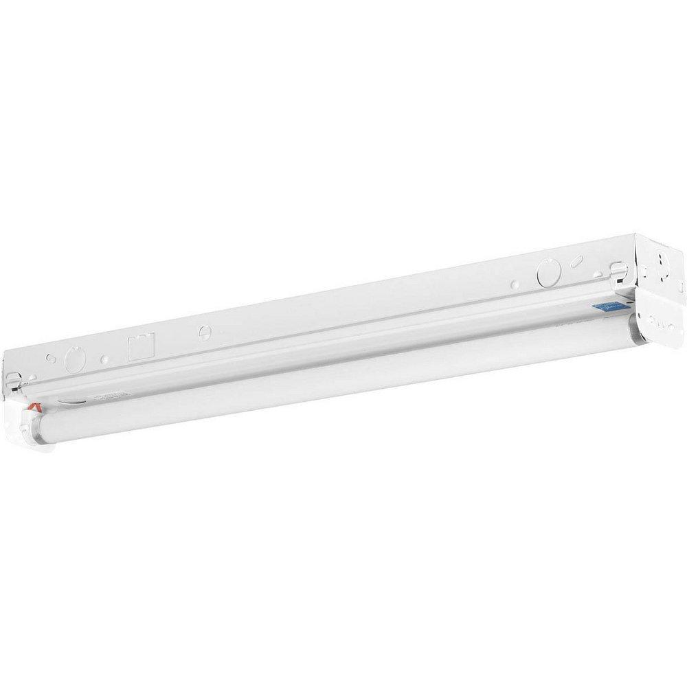 Progress Lighting White 1 Light 17W Linear Fluorescent Strip Light 