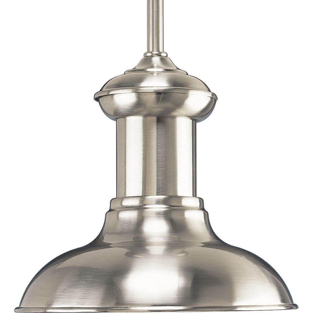 Progress Lighting Brushed Nickel 7-1/2 in. 100W 1-Light Medium Pendant 