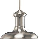 Progress Lighting Brushed Nickel 61-7/8 in. 150W 1-Light Medium Pendant 