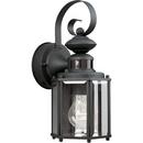 5-1/2 in. 100 W 1-Light Medium Wall Lantern in Black