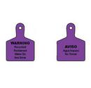 Plastic Residential Double Side Valve Tag