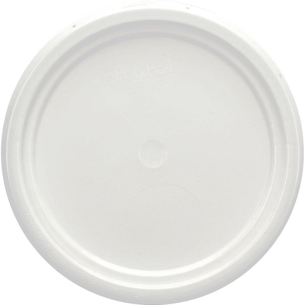 Ropak Corporation White Plastic Lid With Gasket in White 