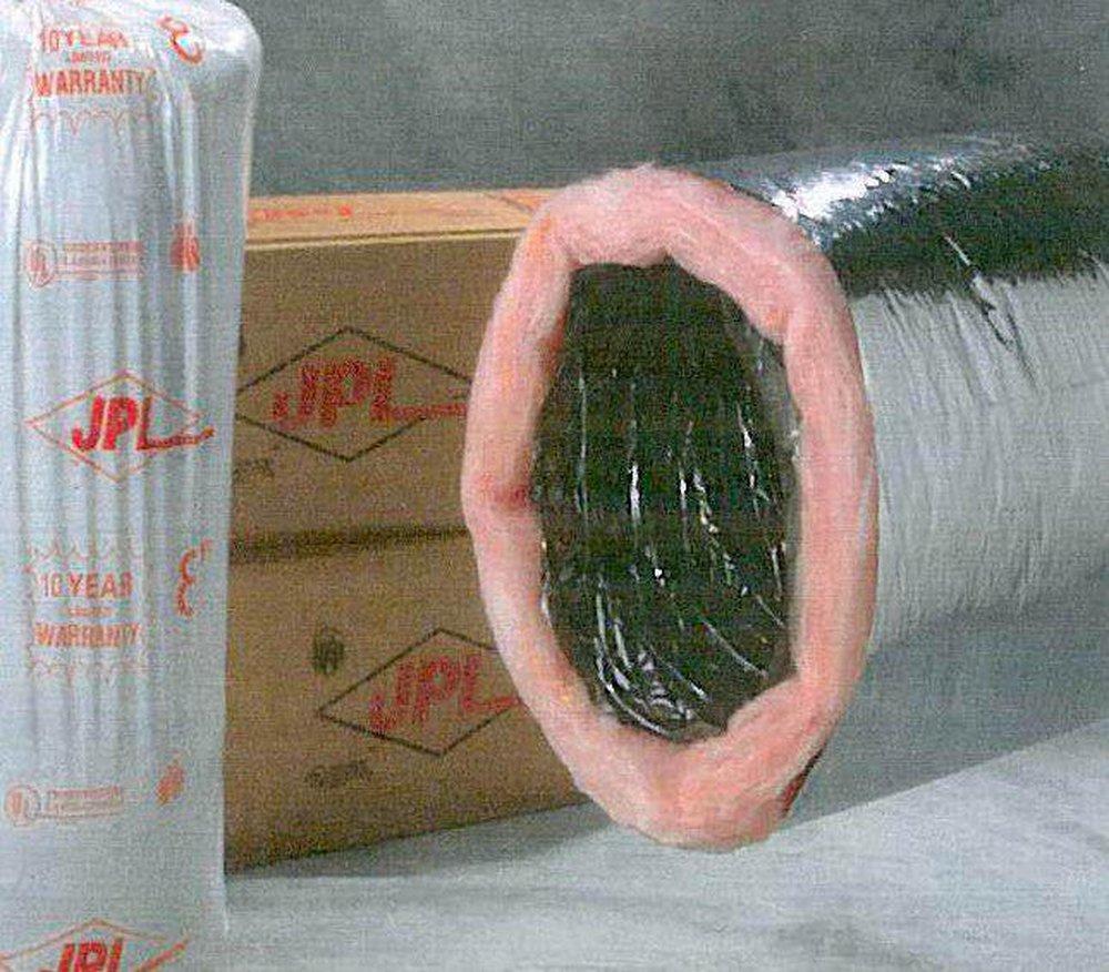 JP Lamborn Silver 50 ft. Silver R6 Flexible Air Duct 