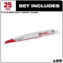 Milwaukee&reg; White 9 in. Reciprocating Saw (Pack of 25) 