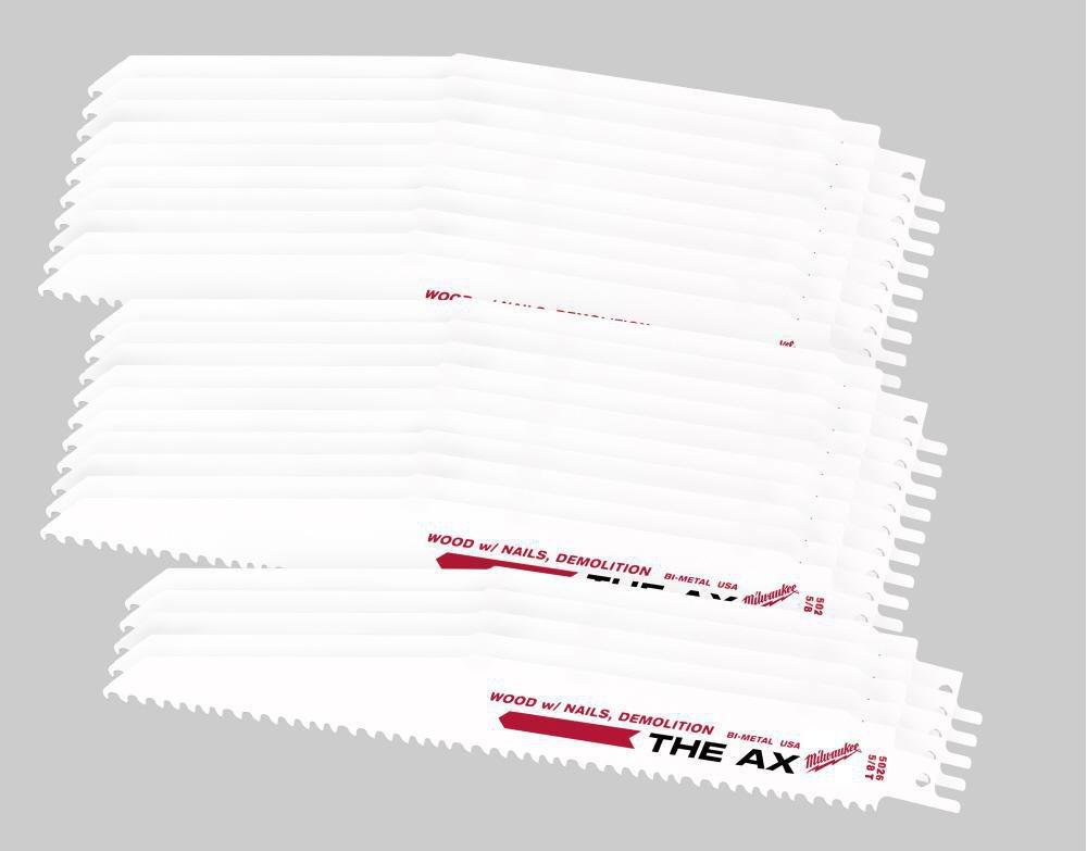 Milwaukee&reg; White 9 in. Reciprocating Saw (Pack of 25) 