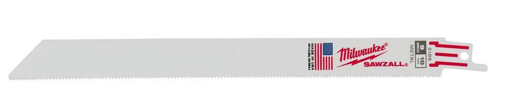 Milwaukee&reg; Red Bimetal Reciprocating Saw Blade 5 Pack 