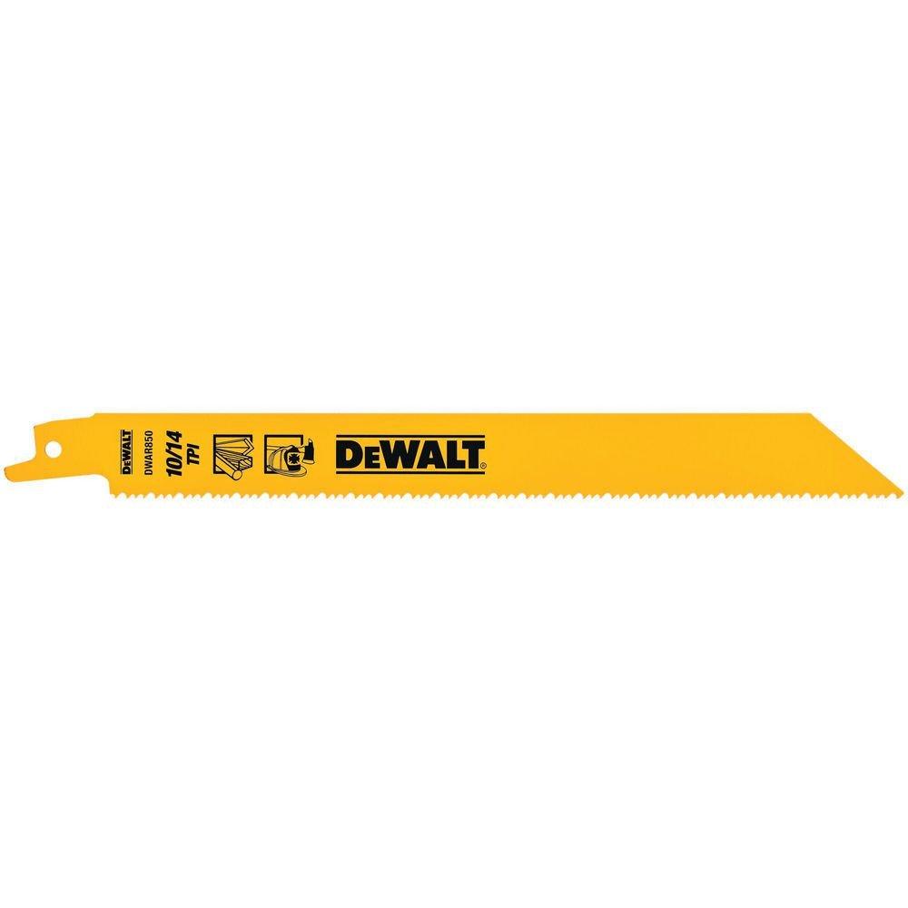 DEWALT 10 or 14 TPI Reciprocating Saw Blade 