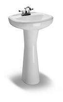 Vortens White Pedestal Vessel 