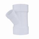 White PVC DWV Wye 