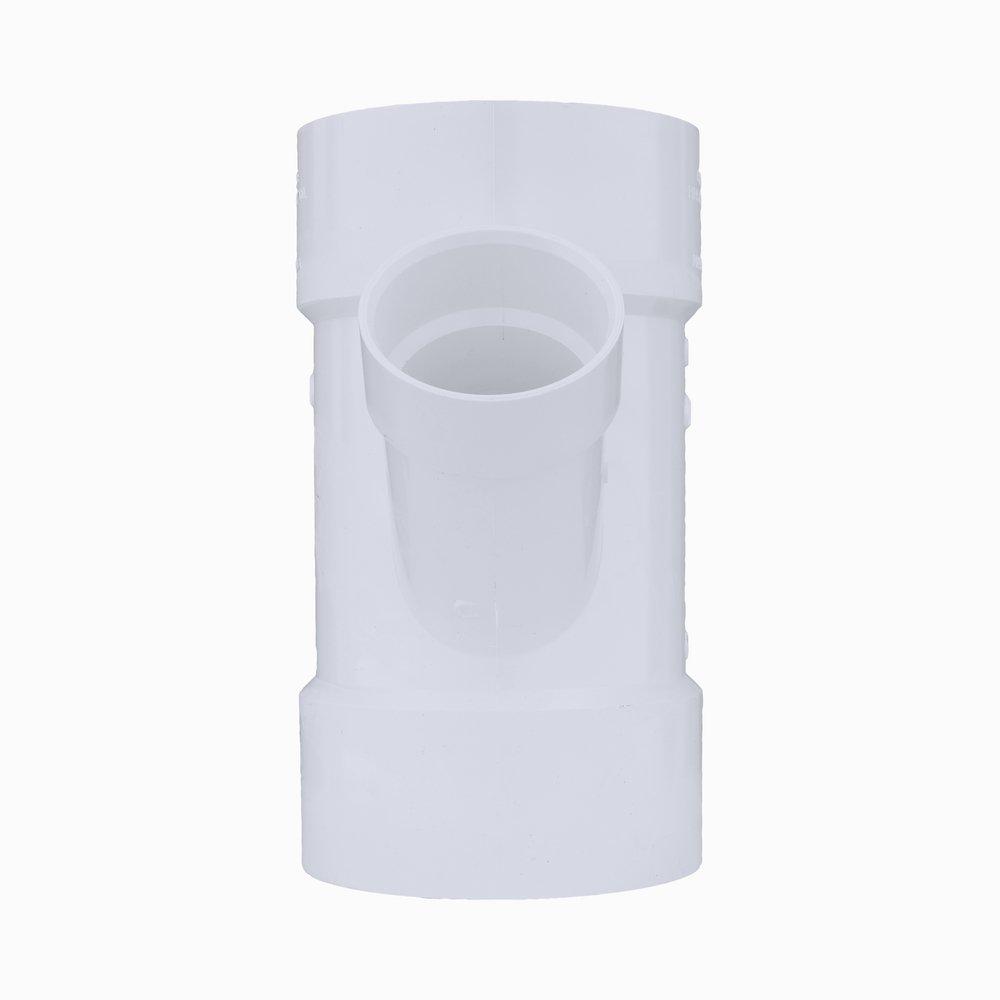 White PVC DWV Wye 