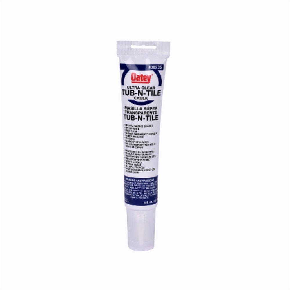 Oatey&reg; White Tub & Tile Silicone Caulk Clear 