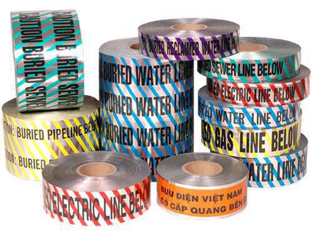 Pro-Pak Industries Blue 1000 ft. Detectable Tape in Blue 