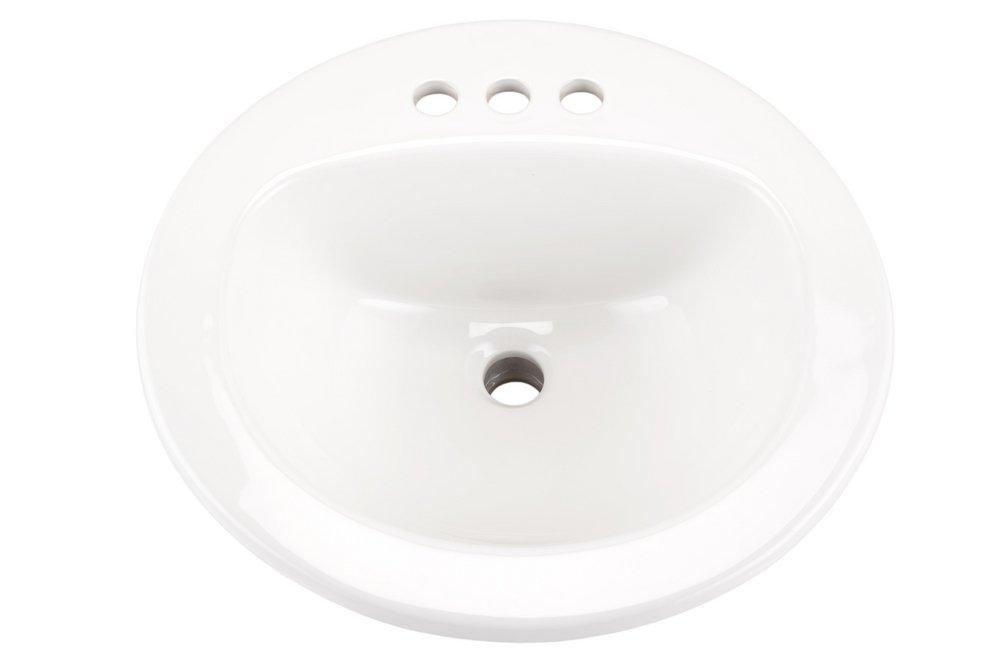 Gerber Plumbing White Drop-in Basin 