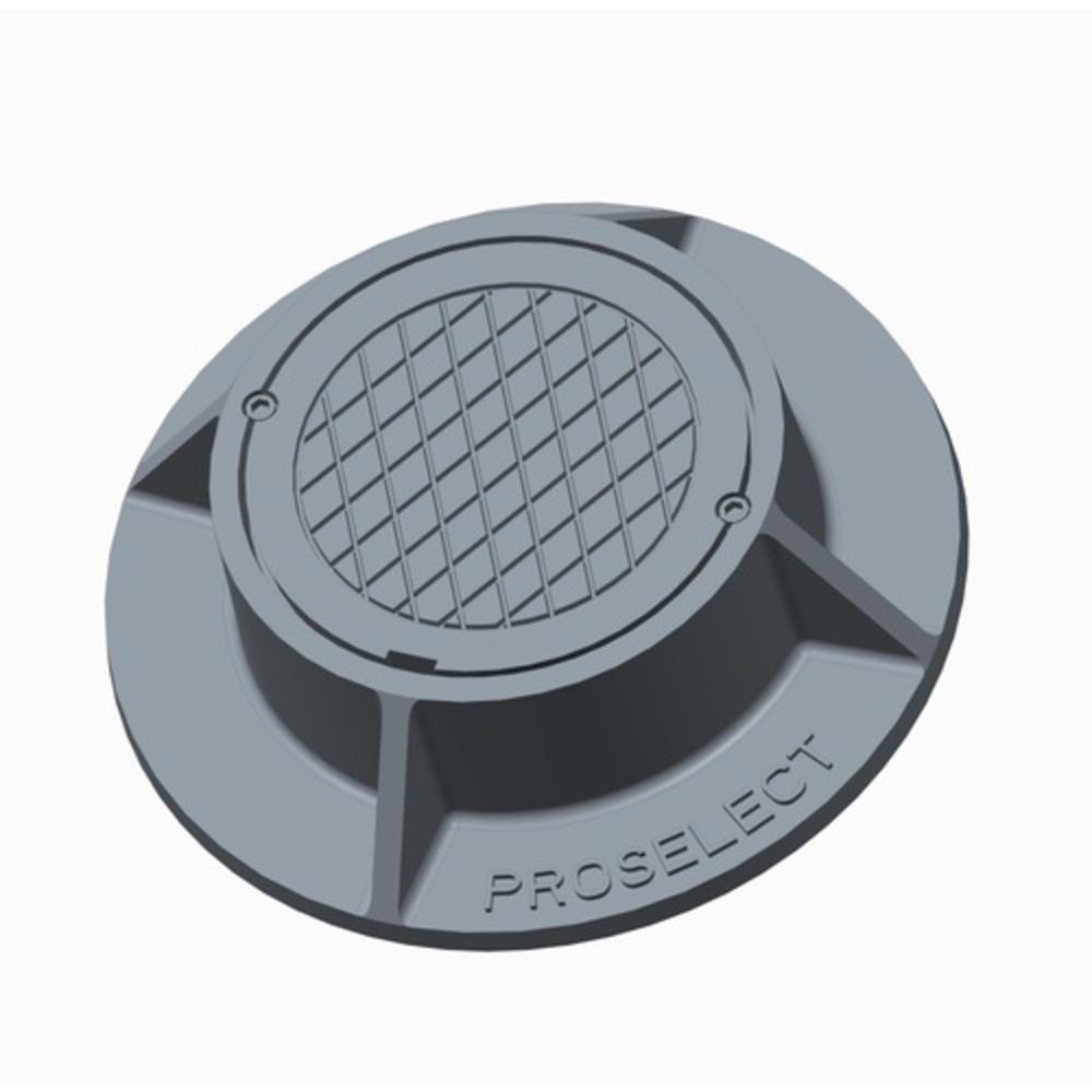 PROSELECT&reg; 8-3/4 x 4 in. Cast Iron Monument Cleanout Body and Cover Drilled with Tapped 