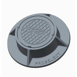 4 x 15 in. Cast Iron Cleanout Body and Cover