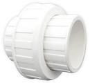 White Socket Straight Schedule 40 PVC Union with Buna-N O-Ring Seal 
