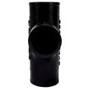 Black No Hub Cast Iron Sanitary Tee 