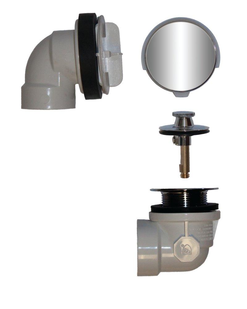 LSP Products Group Polished Chrome PVC Lift and Turn Waste & Overflow Body 