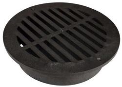 15 in. Round Grate Black