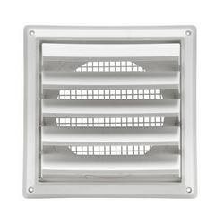 8 x 10-1/4 in. White Louvered Hood