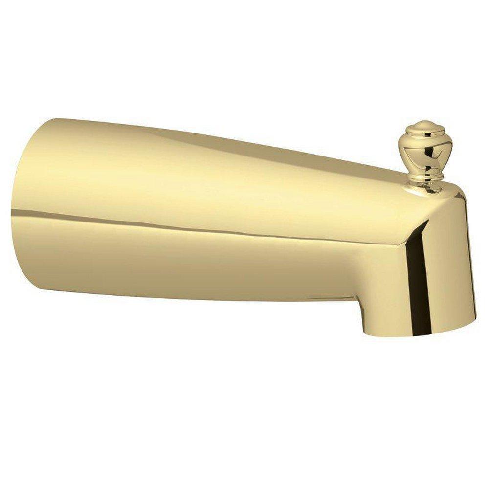 Moen Polished Brass 7 in. Diverter Tub Spout 