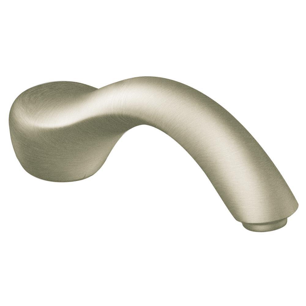 Moen Brushed Nickel Roman Tub Spout DECK Mount 10 Slip 