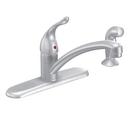 Single Handle Kitchen Faucet in Brushed Chrome