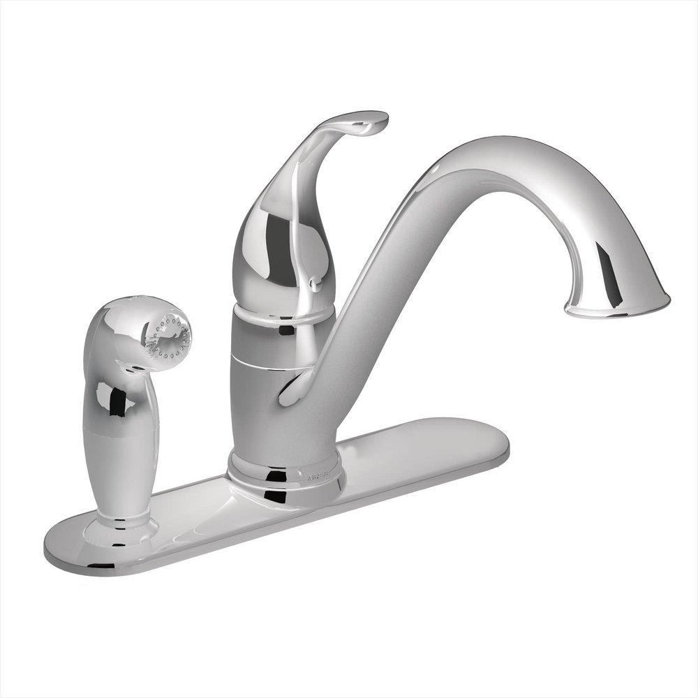 Moen Polished Chrome Single Handle Kitchen Faucet 