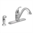 Moen Polished Chrome Single Handle Kitchen Faucet with Side Spray
