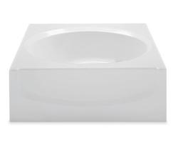 60 in. x 42 in. Soaker Alcove Bathtub with Left Drain in White