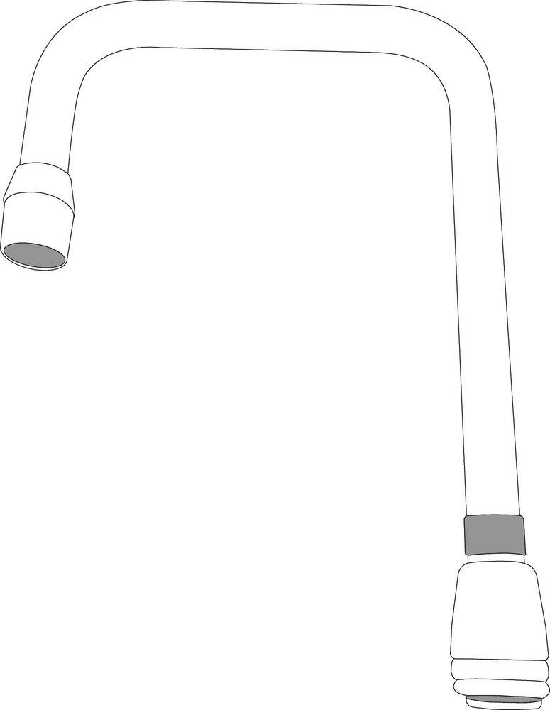 Moen Polished Chrome 6 in. Brass Spout 