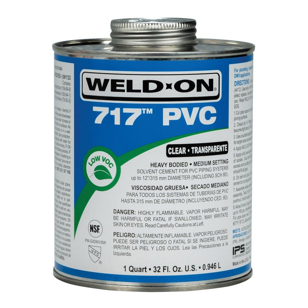 Weld-On&reg; Regular Set Plastic Clear Pipe Cement 