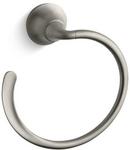 Round Open Towel Ring in Vibrant Brushed Nickel