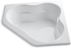 60 x 60 in. Soaker Drop-In Bathtub Center Drain in White