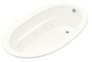 72 x 42 in. Thermal Air Drop-In Bathtub with Right Drain in White