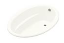 60 x 42 in. Soaker Drop-In Bathtub with Reversible Drain in White